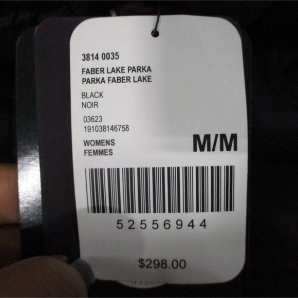 Women's Roots Medium Jacket Black NWT - Picture 2 of 3